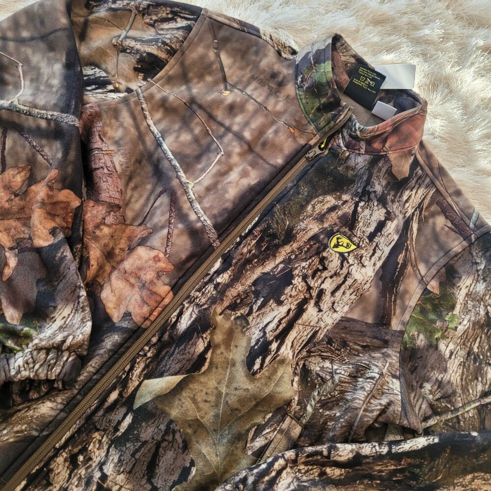 Scent Blocker Axis S3 Midweight Hunting Jacket Mossy Oak Country Sz M Brown